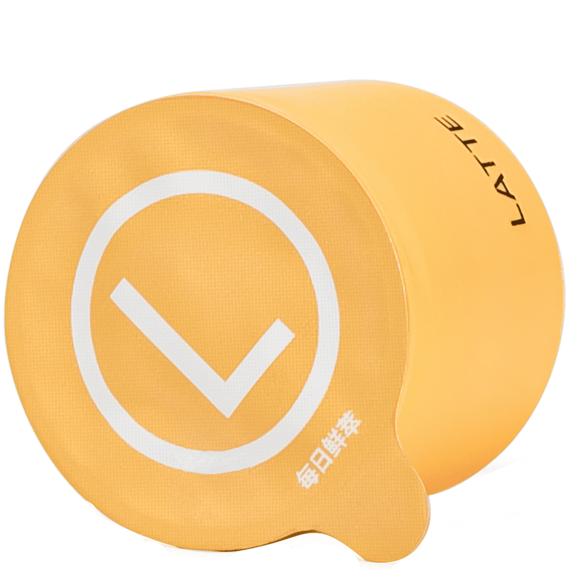 Moins Coffee Cube Colombia Single Origin mit gelb-ockerfarbener Verpackung